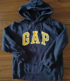 GAP ネイビー刺繍ロゴパーカー140cm
