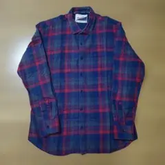 Wrangler 長袖シャツ チェック柄 レッド/ブルー XLのサムネイル