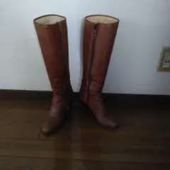「再々値下げ」ブラウン ロングブーツ