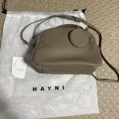 ほぼ未使用】極美品 HAYNI ミニナイロンロシェ グレー×シルバー金具