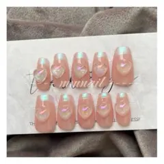 ネイルチップ 韓国 ワンホン マグネット シンプル オフィス ビジュー ネイル