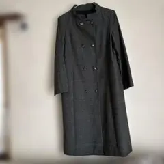 最高級】アクリス カシミヤ混 千鳥格子 ガウンコート - メルカリ