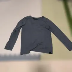 H433 HEATTECH グレー 長袖カットソー　130 極暖