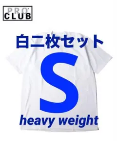 PROCLUB プロクラブ　ヘビーウェイト　tシャツ　S 白二枚 新品　半袖のサムネイル