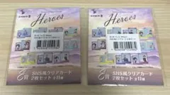 にじさんじ海の家くじ E賞 SNS風クリアカード2枚セット ユウQウィルソン