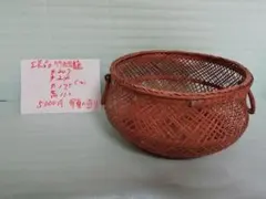 竹編み籠　年代物