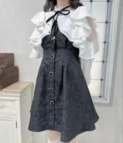 couture BY ROJITA 花柄 ラッフルミニワンピースのサムネイル