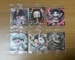 鬼滅の刃 ホロ加工ステッカー6枚セット