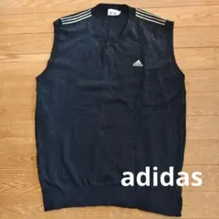 adidasアディダス ニットベスト Lサイズ ゴルフウェア