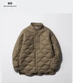 UNIQLO リサイクルハイブリッドダウンジャケット　ブラウン　男女兼用