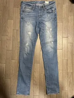HEART MARKET ダメージデニムパンツ Sサイズのサムネイル