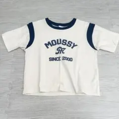 MOUSSY 半袖 Tシャツ 白 クリーム
