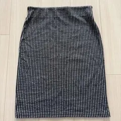ストライプ スカート グレー 白