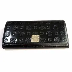クレイサス ベティ L字ファスナー 長財布 エナメル カメリヤ ブラウン　ロゴのサムネイル