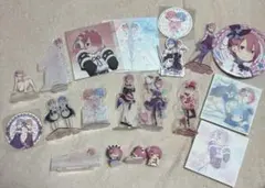 Re:ゼロからはじめる異世界生活 ラム レム リゼロ アクスタ コースター 色紙