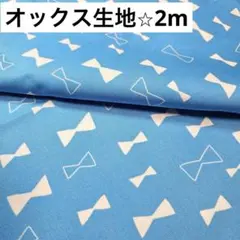 オックス生地⭐︎2m リボン柄⭐︎生地まとめ売り⭐︎はぎれ⭐︎女の子入園入学に