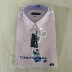 【新品未使用】Christian ORANI ビジネスシャツ 半袖 M ピンク