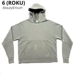 未使用 roku beauty&amp;youth レースアップ スウェットパーカー 2026年最新】6(ROKU) BEAUTY&YOUTH UNITED ARROWS レディース パーカー