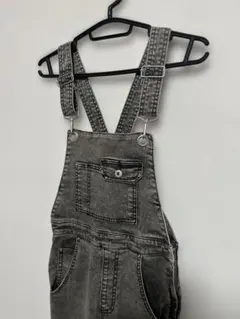サロペットオーバーオール グレー デニム ACLENT アクレント