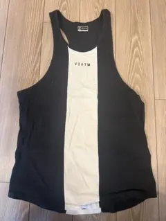 【VEATM 】　ストライプタンクトップ ブラック・ホワイト