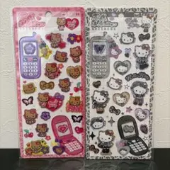 平成ハッピーフォン　はっぴーふぉん　シール　サンリオ　キティ　日焼け