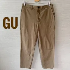 GU ジーユー テーパードパンツ モカブラウン L きれいめ