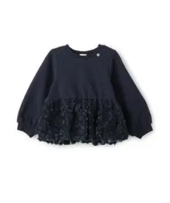 petit main 未使用新品ネイビー フリル トレーナー