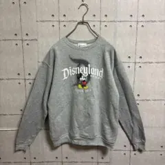 海外限定☆ビンテージHanes Disney長袖　スエットmickey S