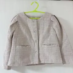 ベージュピンク　ツイード風ジャケットのサムネイル