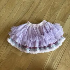 美品！パンパンチュチュ　フリル付きラベンダースカート Lサイズ