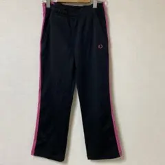 IGNIO キッズ ジャージ パンツ 黒 ピンク 120