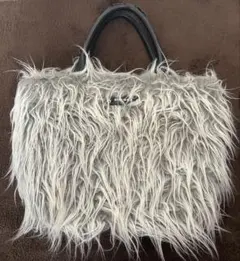 DIESEL ディーゼル　ファー　トートバッグ　ショルダーバッグ　チェーン