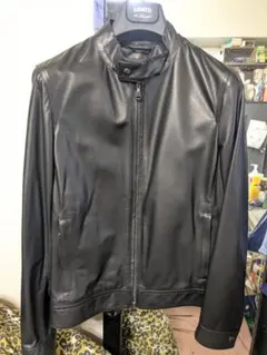 【150万円超級】ブリオーニ 仔羊革ブルゾン(100%ダウンライナー付) 48 150万円超級】ブリオーニ 仔羊革ブルゾン(100%ダウンライナー付) 48