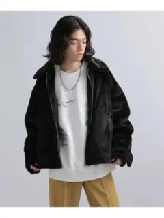 HARE フェイクファーZIPブルゾン