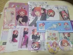 五等分の花嫁 中野二乃 まとめ売り 一番くじ アクスタ 缶バッジ 未開封品多数