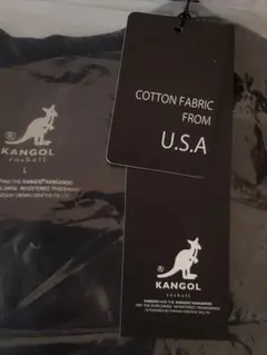 KANGOL 刺繍ロゴTシャツ ブラック L