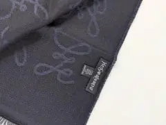 新品 未使用 イヴサンローラン マフラー ネイビーブラック