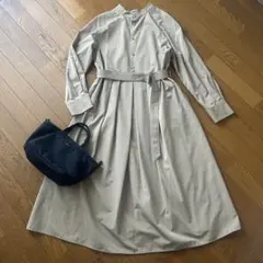 URBAN RESEARCH ROSSO ベルト付き ロングワンピース ベージュ