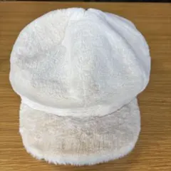 ホワイト ポリエステル キャップ Fサイズ