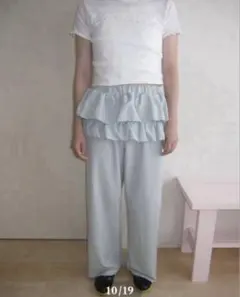 n.k atelier gingham layered pants soda