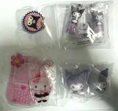 クロミ　平成ギャルチャーム　マイメロディ　ガチャガチャ　ストラップ　６点セット