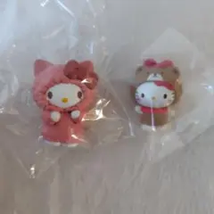 サンリオ むぎゅぎゅ!パーカーフィギュア おともだちきぐるみフィギュア　キティ