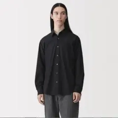 無印　ブロード　洗いざらし　シャツ　ＸＳ