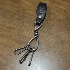 RRL ダブルアールエル レザーキーリング キーフック ウォレットチェーン