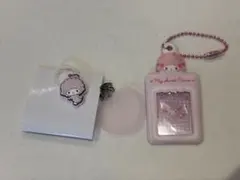 サンリオ マイスウィートピアノダブルチャーム ミニチュアチェキ用キーホルダー