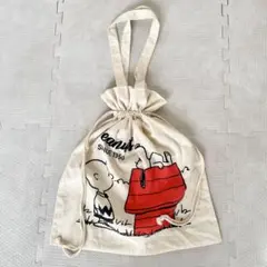 PEANUTS 巾着トートバッグ スヌーピー