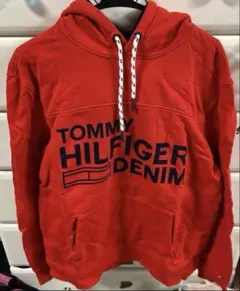 メンズパーカー トミーヒルフィガー　Tommy HILFIGER レッド L