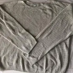 ★UNIQLO★現行品★3Dメッシュクルーネックセーター XLサイズ ベージュ