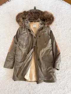 ザラウーマン ボアライナー付き モッズコート ミリタリー 2way ジャケット