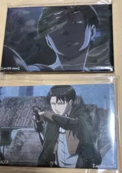 進撃の巨人　リヴァイ百景　缶バッジ　2個